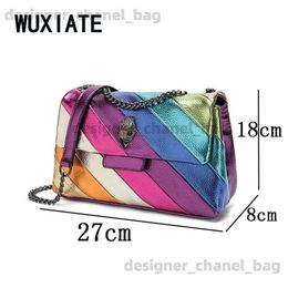 Cross Body Wuxi New Kurt G Luxury London Rainbow Womens Bag Sac Taille de sac à main Horizontal Sac Horizontal T240528