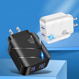 Le chargeur PD40W à double port transfrontalière s'applique pour Apple Android Huawei Mobile Phone Type C Fast Charger Plug