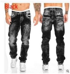 Transfrontalier Europe et États-Unis 2020 nouvelle tendance mode pantalons décontractés droite hip hop jeans vêtements pour hommes X0621