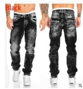Grensoverschrijdend Europa en de Verenigde Staten 2020 nieuwe trend mode casual broek rechte hiphop jeans mannen slijtage x0621
