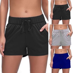 Cross Border Foreign Trade Amazon Europe en Amerika Nieuwe Loose Tie Sports Fitness Yoga veelzijdige dames shorts