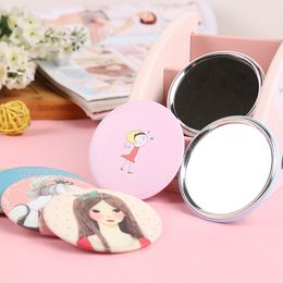 Grensoverschrijdende mini cute cartoon kleine spiegel accessoires draagbare make-up geschenken multi-color optioneel