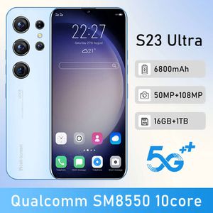 Téléphone mobile transversal S23ULTRA Nouveau grand écran de 7,3 pouces Android 8.1 (16 + 1 To) Téléphone tout-en-un 5 mégapixels