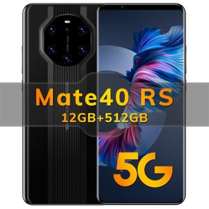 Nueva llegada transfronteriza Teléfono inteligente Mate40rs Teléfono móvil Comercio exterior 5G Teléfono móvil Android Precio bajo Entrega al contado Lazada