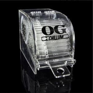 Grensoverschrijdende OG BOX warm acryl aanrecht vitrinekast kleine emmer displaystandaard fysieke winkel transparante handbuis displaystandaard 100 stuks
