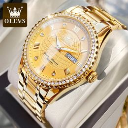 Montre de marque Oulishi transfrontalière entièrement automatique surface mécanique sol luxe or affaires montre pour hommes montre étanche hommes montre