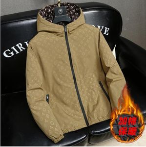 Nouveau manteau en coton veste épaisse pour hommes manteau en coton veste d'impression transfrontalière pour hommes 2024 automne nouvelle version coréenne tendance veste pour jeunes hommes veste à capuche décontractée hommes