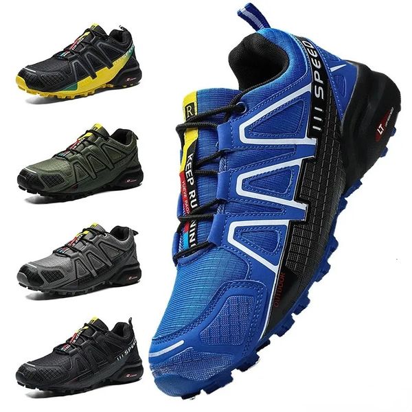 Sneakers de robe de cross-country homme de qualité hommes s chaussures de randonnée extérieure piste de course à la vitesse de course à la vitesse de la vitesse de l'athlétisme sans glissement cycl