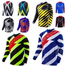 Ropa de moto de cross-country para hombres y mujeres, ropa para andar en bicicleta al aire libre, camiseta de manga larga para motocicleta de secado rápido, personalización de gran tamaño