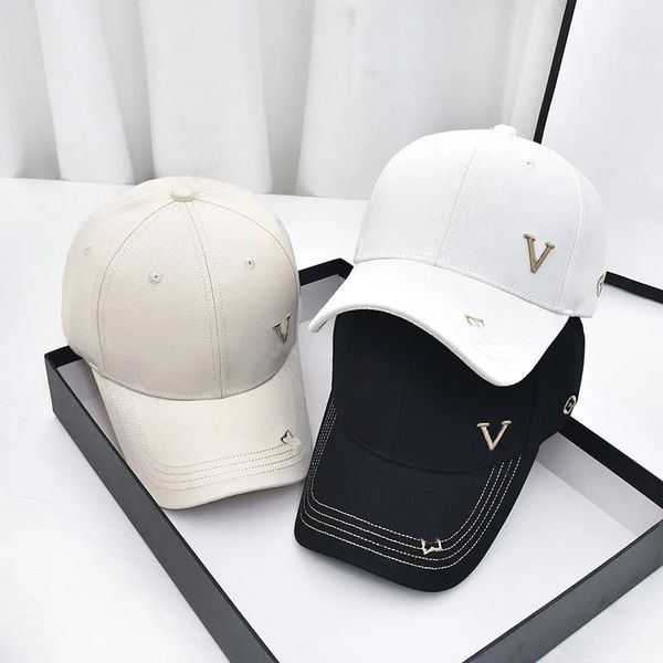 Croix Fleur Designer Chapeau Baseball Coeur Hommes Snapbacks Blanc Noir Femmes Chapeau Haute Qualité Marque V Chapeau