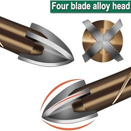 Kruis Hex Tile Bits Glass Keramische betonnen gat Opener Alloy Triangle Drill Maat 3/4/5/6/7/8/10/12 mm
