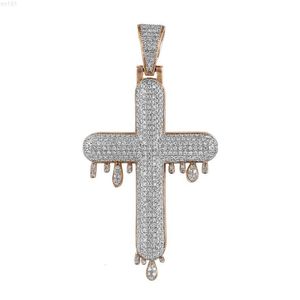 Pendentif croix Hip Hop en diamant Vvs Moissanite, pendentif de luxe en argent Sterling 925, pendentif Hip Hop pour hommes