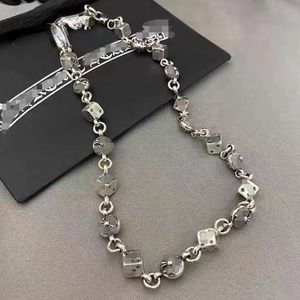 Collier croix en argent rétro fleur, tendance Hip Hop européenne et américaine, couple masculin et féminin G0qk