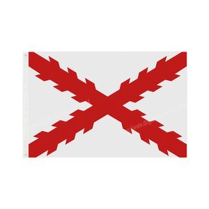 Bandera de la Cruz de Borgoña Bandera Nacional de Poliéster de España Volando 90 x 150 cm 3 * 5 pies Maricones en todo el mundo Al aire libre en todo el mundo se puede personalizar