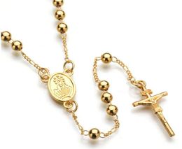 Cross hanger kralen mode sieraden cadeau 18k real goldplatinum vergulde Jezus stuk kruisbeeld hanger ketting vrouwen mannen sieraden ACC2708971