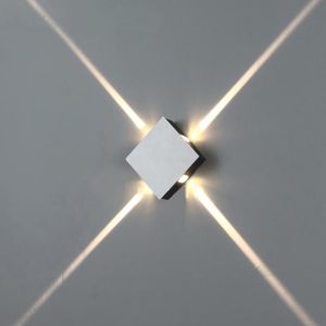 Croix étoile lampe projet mur décoratif modélisation extérieure étanche un faisceau led applique