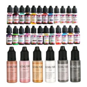 Kruissteek 30 kleuren epoxy hars diffusie pigment alcohol inkt vloeistof kleurstof kleurstof diy kunst ambachten sieraden maken accessoire home decor tools