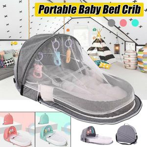 Kruissteek Nieuwe Hot Portable Baby Baby Infant Mosquito Nets Tent Matras Bed Cover Travel Foldable Crib SMR88