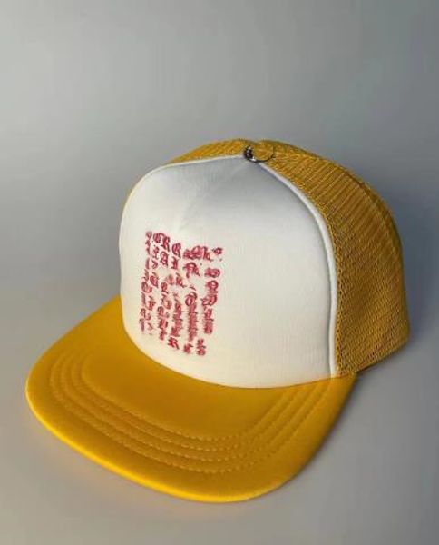 Chapeau de camionneur croisé, nouvelle casquette de camion, lettres colorées, bord plat, Style américain, vente en gros