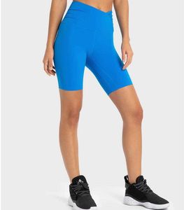 Kruis yoga shorts gym cothes dames broek hoge taille vormgevende capris leggings korte broek pant running sport fitness workout slijtage