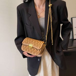 sac à bandoulière français miuimiuid haut plissé petit sac automne / hiver sac à soupe