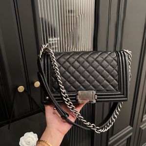 Sac à bandoulière Sacs à bandoulière Luxurys Sac à main Miroir Qualité Femmes Classique Véritable Cuir Caviar Sac Sling Sac Petit Rabat Enveloppe matelassée Sac sous les bras