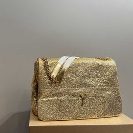Sacs à bandoulière pour femmes sacs de soirée de créateur sacs de messager en or de haute qualité en cuir luxe paillettes chaîne sac à main classique rabat sac à main 230919bj