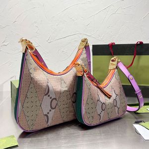 Crossbody tassen schouderhandtassen koehide lederen draagtas twee riemen klassieke letterafdrukken rits pocket haak bevestigingscanvas voering grote capaciteit