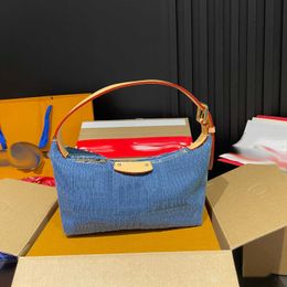 Hoogwaardige Designer Tassen Luxe handtas Designer Lunch Bags Denim Lunch Bag Dames Handtas Onderarmtas Bumbag Purse 240515
