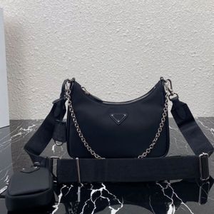 bolsos crossbody de diseñador bolso crossbody bolso de hombro bolsos diseñador bolso de mujer bolso de lujo bolso de diseñador bolso de nylon bolso negro bolso de axila con cadena de moda de alta calidad 10a.