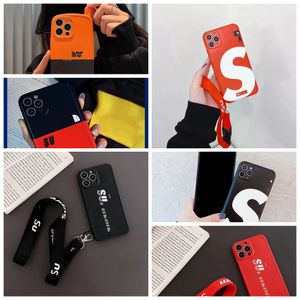 Crossbody Designer S siliconen telefoonhoesjes voor iPhone 15 14 13 12 11 Pro Max Hi Quality portemonnee 18 17 16 15pro 14pro 13pro 12pro X XR XS 7 8 Plus luxe hoesje met logodoos