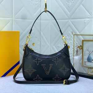 Crossbody Designer Women Bointered kralen Luxe Design draagbare onderarm een schouder schuine body messenger halve maan draagtas