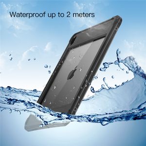 Crossbody IP68 waterdichte transparante tablethoes voor iPad Air4 Air5 10,9 '' Verstelbaar koord Buitensporten Volledig beschermend Helder Robuust pantser Vuilbestendige schaal