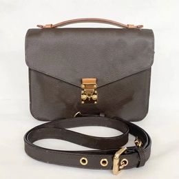 Postbode Crossbody Tas Vrouwen Handtas Flap Axillaire Schoudertas Echt Leer Oude Bloem Portefeuilles Hoge Kwaliteit Mode Handtassen Portemonnee