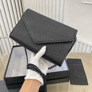 crossbody schoudertassen clip Enveloppakket van hoge kwaliteit 10A Top luxe designertassen leer met pakketkettingtas Kleine vierkante tas