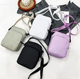 Bandoulière sac à bandoulière pour femmes hommes sacs à bandoulière mode 4 couleurs pochette légère toile dame poitrine sac