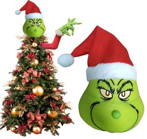 Crossborder Nieuwe Grinch Kerst Monster Knuffel Groen Monster Pop Garland Ornamenten Grappig Kerstspeelgoed Cute2662710