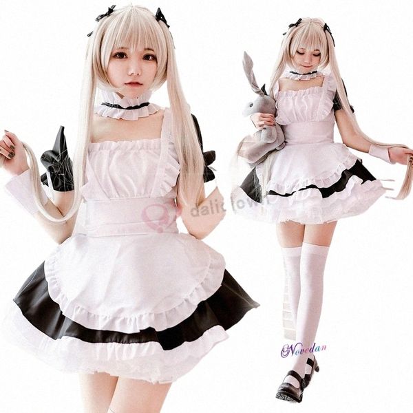 Crossdrer Sissy Maid Dr Anime Yosuga no Sora Kasugano Sora Cosplay disfraz mujeres hombres ropa Kawaii para Halen Party m8DD #