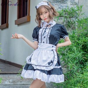Crossdressing Halloween-kostuums voor mannen vrouwen Plus Size Sissy Maid Uniform Anime Cosplay Sweet Gothic Lolita Dresscosplay