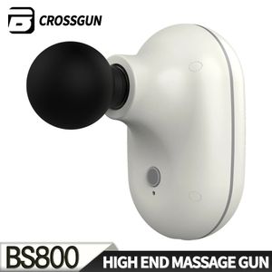 Crossgun Mini Massage Gun Small Electric Massager Wit draagbare lichaam voor diepe spier ontspanning nek achterste voet been schouder 231221