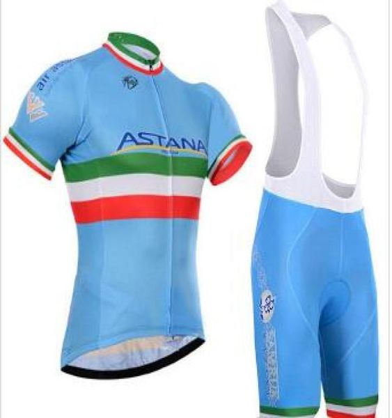 Crossrider 2019 Team Astana Jersey Bike Set à manches courtes Set Mtb ROPA Ciclismo Pro Cycling Clothing Mens Bicycle Maillot Culotte4026778