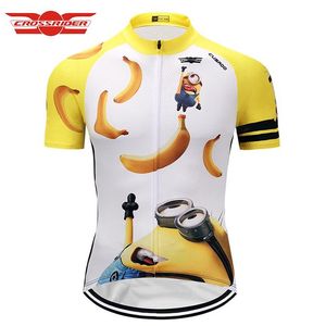 Crossrider Minions dibujos animados Ciclismo Jersey clásico divertido Ropa De bicicleta Ropa corta Maillot Ropa De Ciclismo Hombre Verano1920