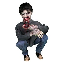 Crouching Limb Eater Zombie Boy de , interior o exterior cubierto, animación premium de Halloween, enchufable o con batería