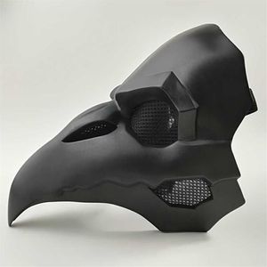 Crow Reaper Nevermore Skin Masques noirs Reaper Plague Doctor Masque Oiseaux Long Nez Punk Crow Rétro Rock Cool OW PVC Type Punk Mask228Y