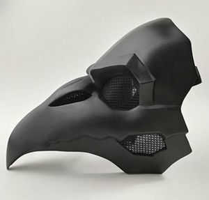 Crow Reaper Nevermore Skin Black Masks Reaper Plague Doctor Mask Birds Long Punk Crow Retro Rock Cool Ow PVC Type Punk Mask8177000