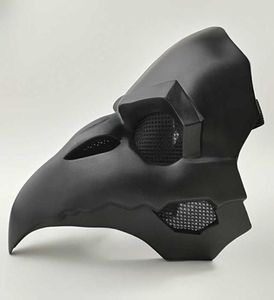 Crow Reaper Nevermore Skin Black Masks Reaper Pest Doctor Mask Birds Lange neus Punk Crow Retro Rock Cool OW PVC Type Punk Mask1797572