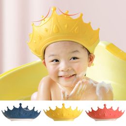 Crown Verstelbare Baby Shower Cap Shampoo Bath Wash Hair Shield Hat Bescherm Kinderen Waterdicht Voorkom Water in het oor voor kinderen