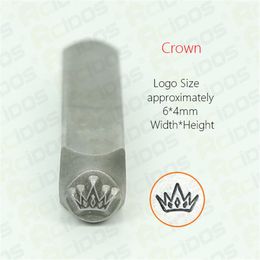 Crown/Boeddha/smile Face/Infinity Design Stamp, DIY armband/sieraden Symbolen stalen stempel, 6 mm