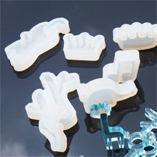 Couronne Chien Chat Moules Facile Démoulage Silicone DIY Moules Éléphant Hippocampe Arbre Bijoux Ornement Moule Nouvelle Arrivée 0 5ms G2