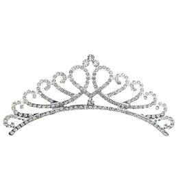 Crown trouwjurk hoofddeksel verjaardag voor kinderen cadeau -uitvoering veelzijdige strass prinses haarband kroon haaraccessoires